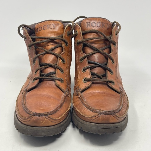 Rocky 3358 Gore-Tex Boots Mens 8 M Brown Leather Hiking Chukka Ankle Vibram main image 12